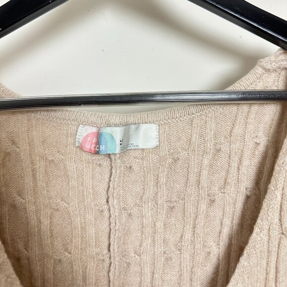 FREE PEOPLE Madsen Midi Dress in Oatmilk Size Large - Picture 7 of 13